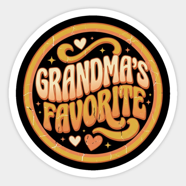 Grandma's Favorite Shirt Funny Grandparent Grandchild Gift Sticker by ArtistTee ⭐⭐⭐⭐⭐